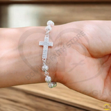  Lắc Tay Mân Côi Bạc S925 Chạm Hoa Văn – Vẻ Đẹp Rạng Ngời Của Hồng Ân 