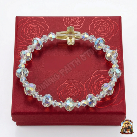  Chuỗi Mân Côi Pha Lê Swarovski – Tuyệt Tác Ánh Sáng Cho Đức Tin 