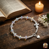  Chuỗi Mân Côi Pha Lê Swarovski Mix Bạc Ta – Vẻ Đẹp Thuần Khiết Và Sang Trọng 