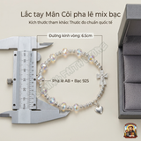 Chuỗi Mân Côi Pha Lê Swarovski Mix Bạc Ta – Vẻ Đẹp Thuần Khiết Và Sang Trọng 