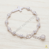  Lắc Tay Mân Côi Bạc S925 Chạm Hoa Văn – Vẻ Đẹp Rạng Ngời Của Hồng Ân 