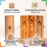  Bộ Bàn Thờ Mini Gỗ Beech Gấp Gọn – Nét Đẹp Thánh Thiêng Trong Tầm Tay 