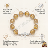  Chuỗi Mân Côi Thạch Anh Tóc Vàng Mix Bạc Ta - Tuyệt Tác Hồng Ân Rực Rỡ 