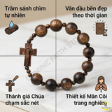  Vòng Tay Mân Côi Trầm Hương Sánh Chìm – Đẳng Cấp Trầm Quý & Đức Tin Sâu Sắc 