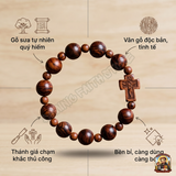  Chuỗi Mân Côi Gỗ Sưa – Di Sản Đức Tin Đẳng Cấp Và Quyền Quý 