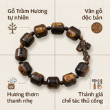  Chuỗi Mân Côi Trầm Hương Sánh Chìm Lu Thống – Tuyệt Phẩm Bình An Mẫu Mới 