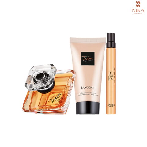 Set Nước Hoa Lancome Tresor 100Ml + 10Ml + Body Lotion 50Ml