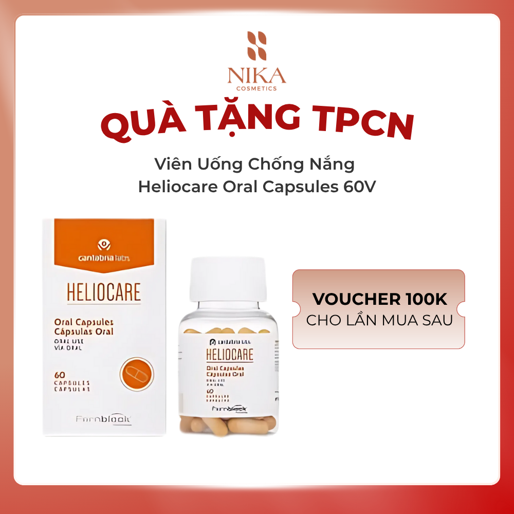 Viên Uống Chống Nắng Heliocare Oral Capsules 60V