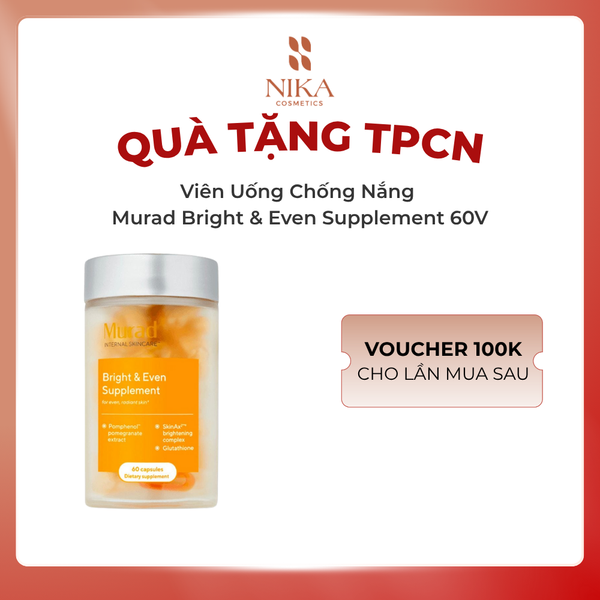Viên Uống Chống Nắng Murad Bright & Even Supplement 60V