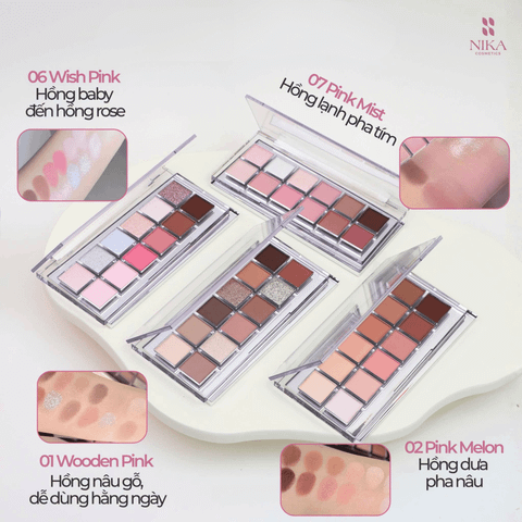 Bảng Mắt Joocyee Eyeshadow Palette 12Ô 14G