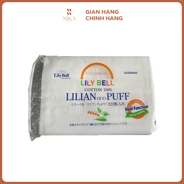 Bông Tẩy Trang Lily Bell 222 Miếng