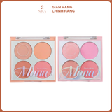 Má Hồng Phấn Mona Blush Palette 4 Ô 8G