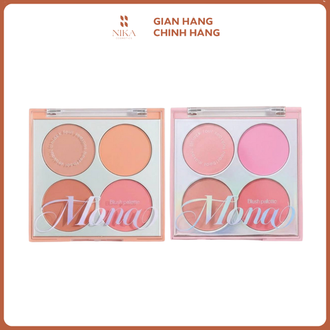 Má Hồng Phấn Mona Blush Palette 4 Ô 8G