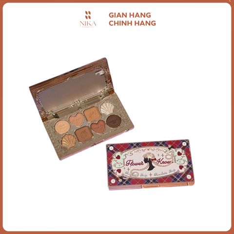 Bảng Phấn Mắt Flower Knows Chocolate Series 8Ô 10G