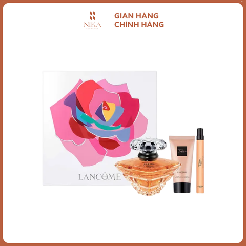 Set Nước Hoa Lancome Tresor 100Ml + 10Ml + Body Lotion 50Ml