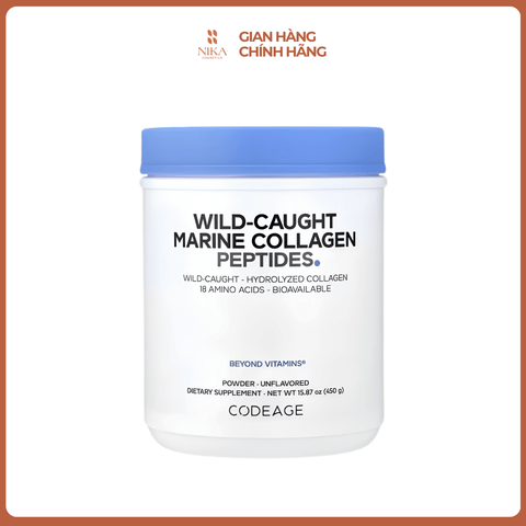 Bột Uống Codeage Wild Caught Marine Collagen Peptides 450G
