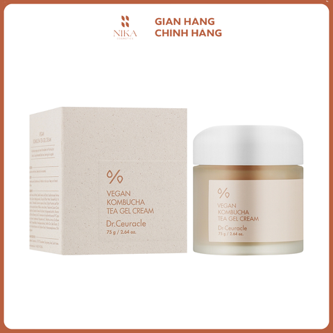 Kem Dưỡng Ẩm Dr.Ceuracle Vegan Kombucha Tea 75G