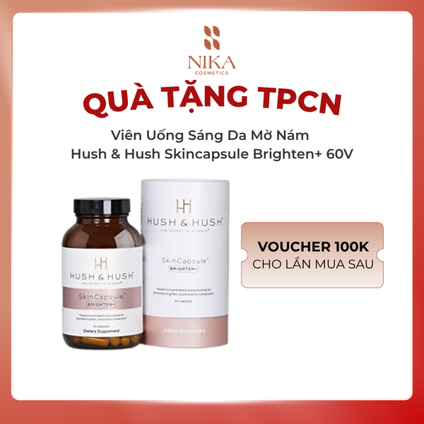 Viên Uống Sáng Da Mờ Nám Hush & Hush Skincapsule Brighten 60V