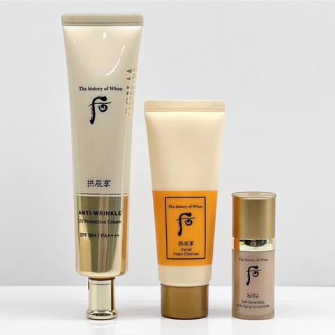 Set Kem Chống Nắng The Whoo UV Ultimate Anti Wrinkle Sunscreen Special SPF50+ PA++++