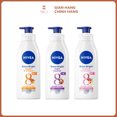 Sữa Dưỡng Thể Nivea Extra Bright 8 Super Food 350ML