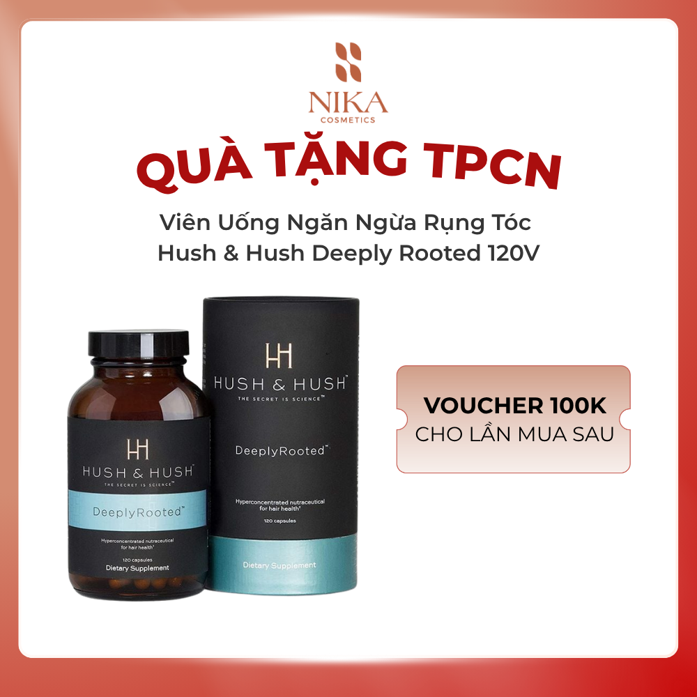 Viên Uống Ngăn Ngừa Rụng Tóc Hush & Hush Deeply Rooted 120V