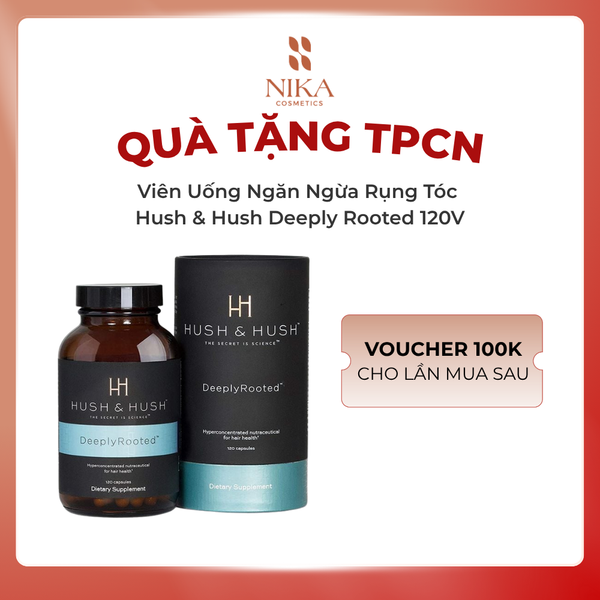 Viên Uống Ngăn Ngừa Rụng Tóc Hush & Hush Deeply Rooted 120V