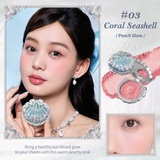 Phấn Má Hồng Flower Knows Shell Jewel Collection Silk Satin Blush 5G