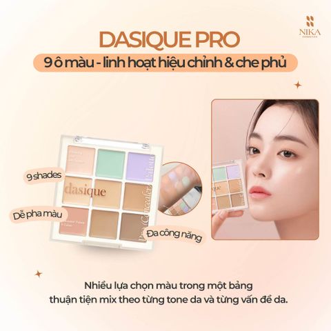 Bảng Che Khuyết Điểm Dasique Pro Concealer Palette 9 Ô 9G