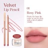 Chì kẻ viền môi Clio Velvet Lip Pencil + Gọt chì 1.45G
