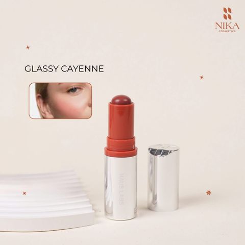 Má Hồng Kem Dạng Thỏi Haus Lab Color Fuse Glassy Blush Balm 5G