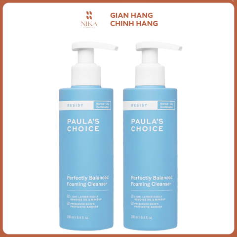 Sữa Rửa Mặt Paula Choice Perfectly Balanced Foaming Cleanser 190ML