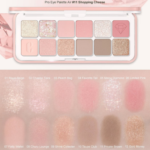 Bảng Mắt Clio Pro Eye Palette 12 Ô 7G