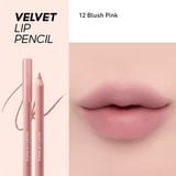Chì kẻ viền môi Clio Velvet Lip Pencil + Gọt chì 1.45G