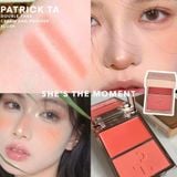 Phấn Má Hồng Patrick Ta Double Take Creme & Powder Blush