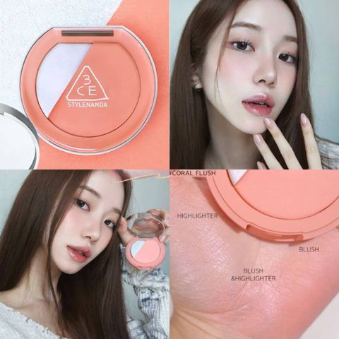 Phấn Má Hồng + Highlight 3CE Blushlighter 9G