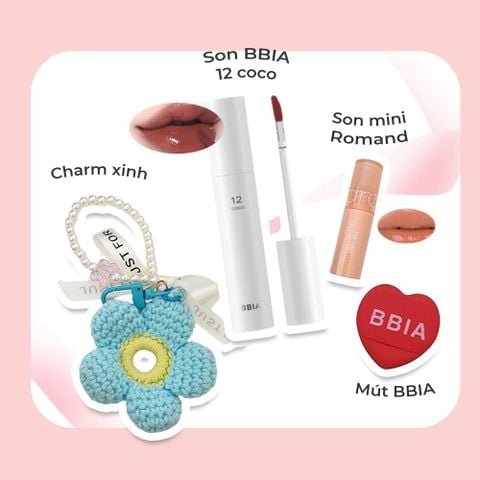 CHARM BBIA - Túi quà xanh mint