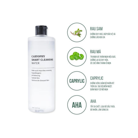 Nước Tẩy Trang Caryophy Smart Cleansing Water 500ML