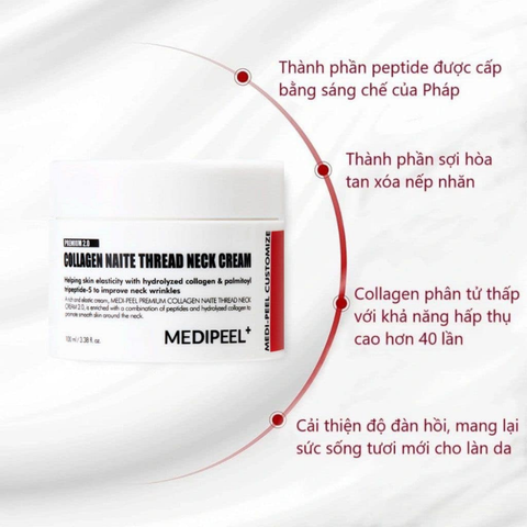 Kem Dưỡng Cổ Medipeel Collagen Naite Thread Neck Cream 100ML