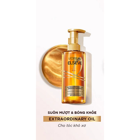 Dầu Gội Xả Loreal Paris Elseve Extraordinary Oil Smooth 440ml