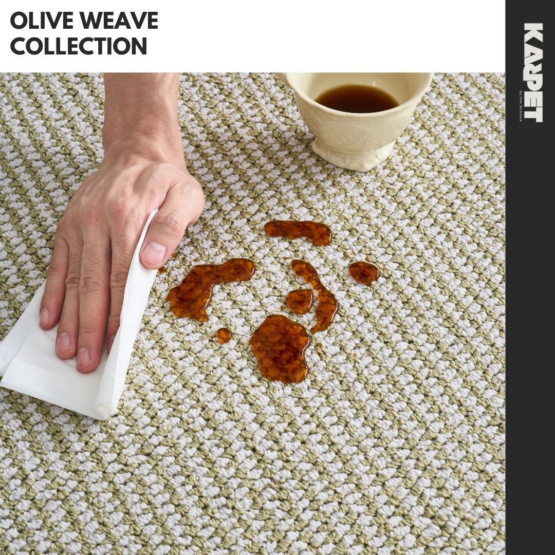  OLIVE WEAVE - Thảm sàn kích thước cố định, trượt nước 
