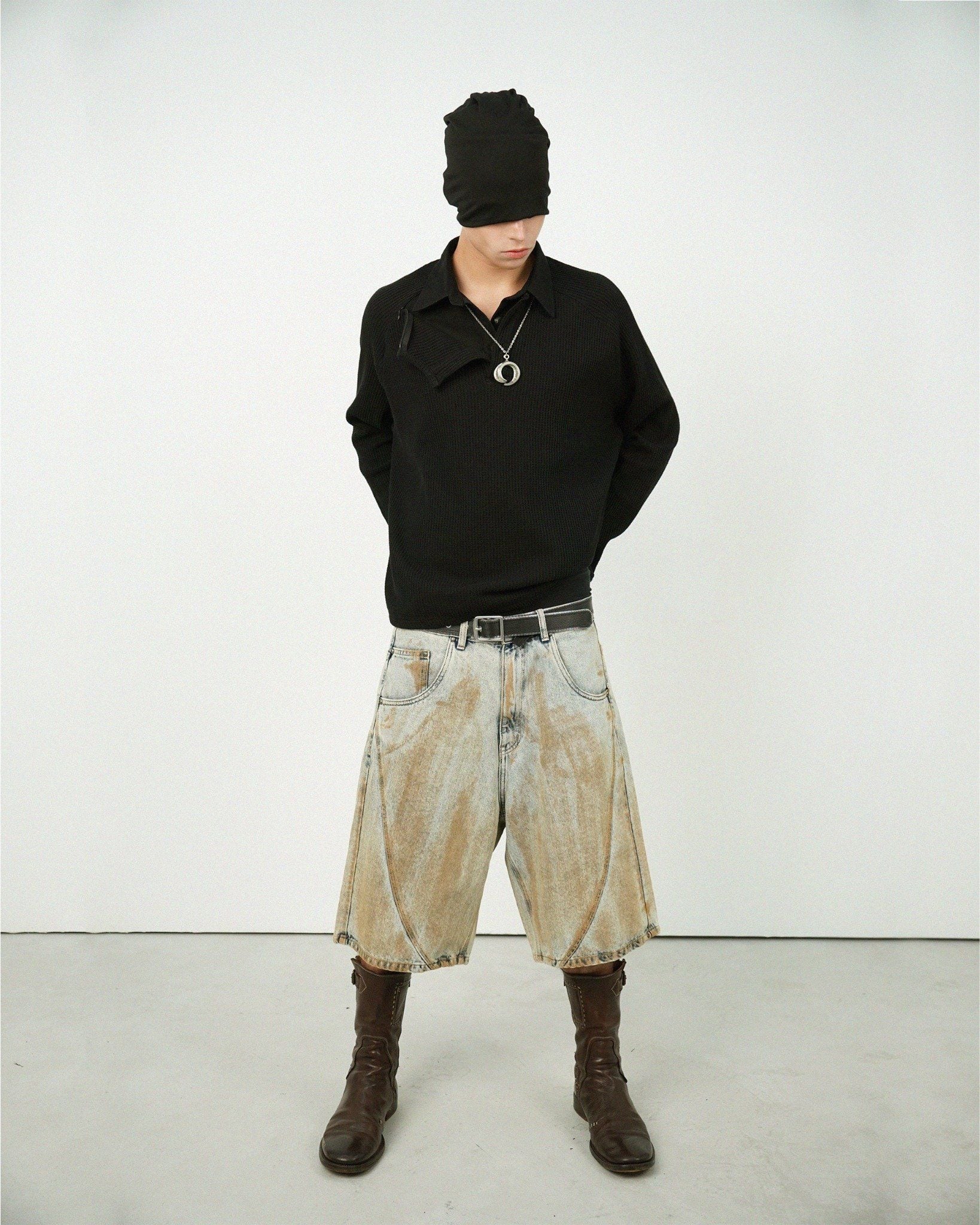 WAF Collared Tee - Black