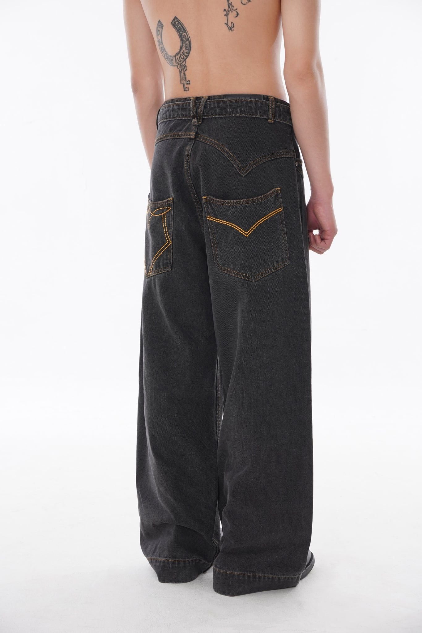 ARROW STITCH DENIM PANTS