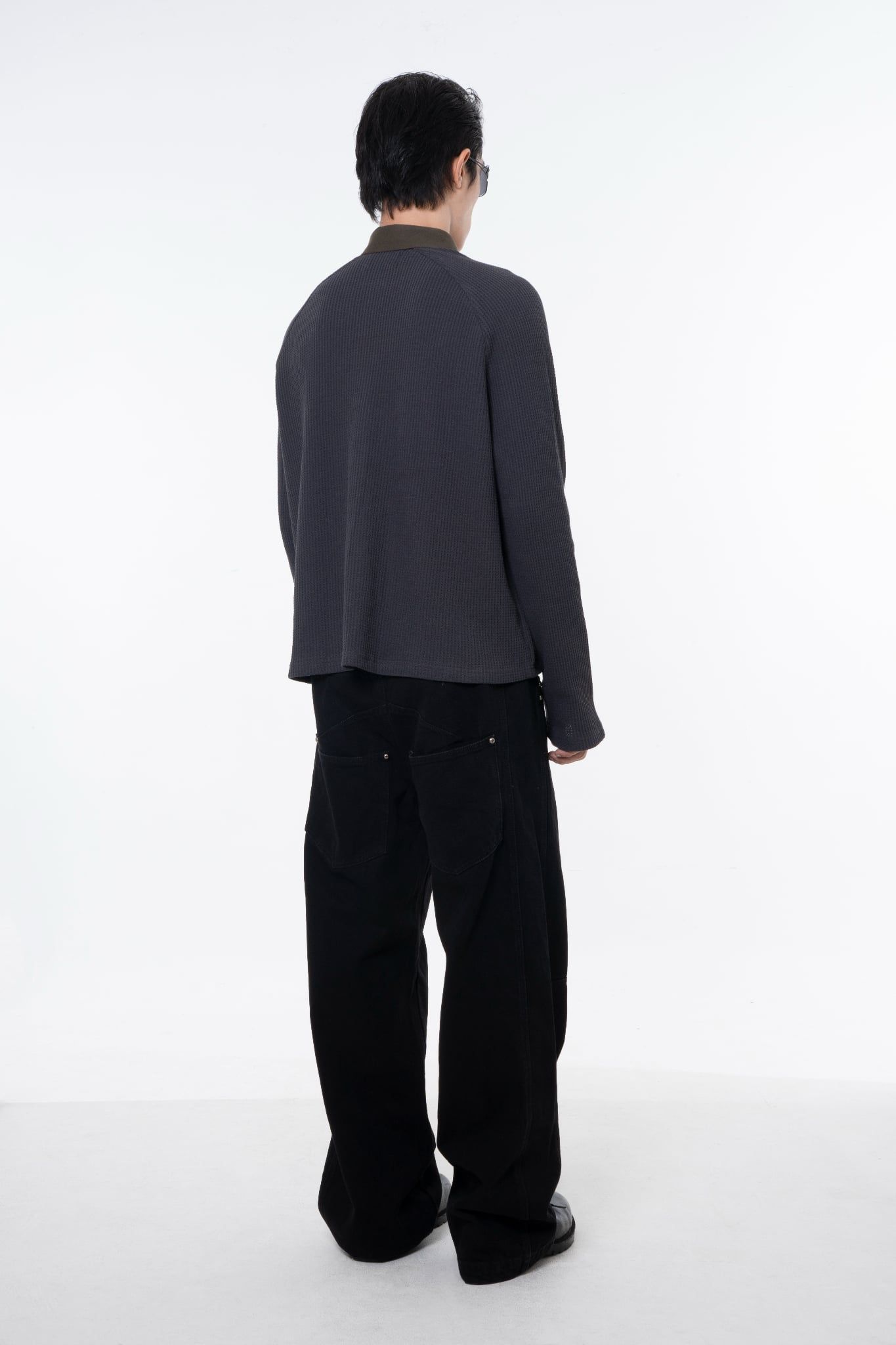 WAF Collared Tee - Gray