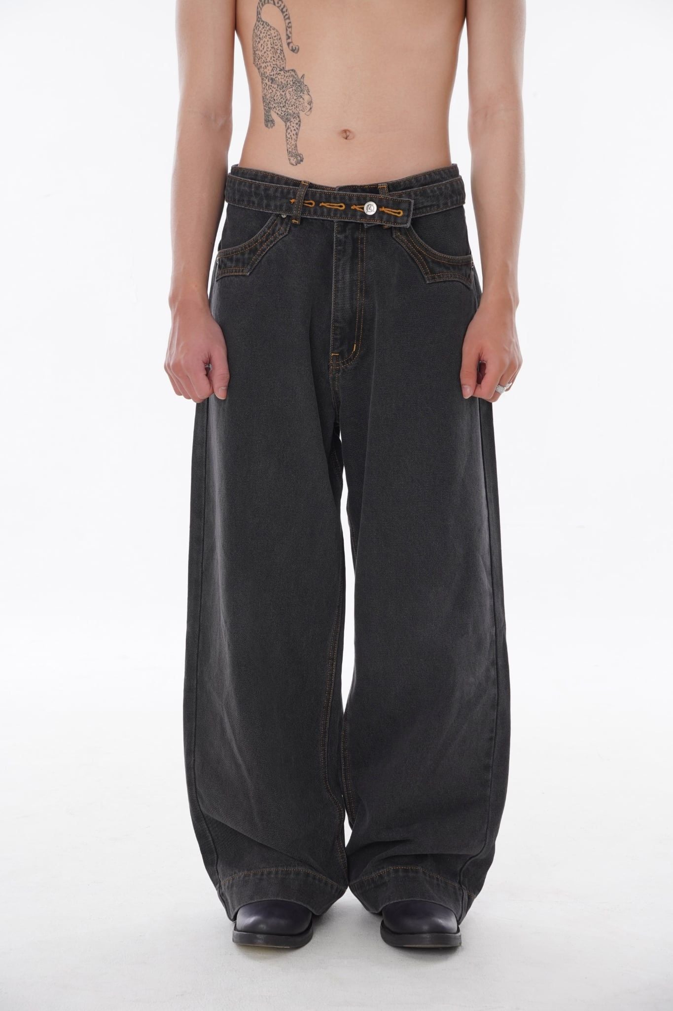 ARROW STITCH DENIM PANTS