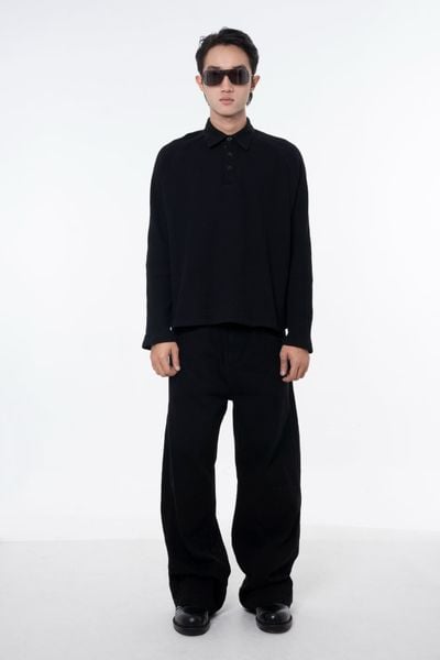  WAF Collared Tee - Black 