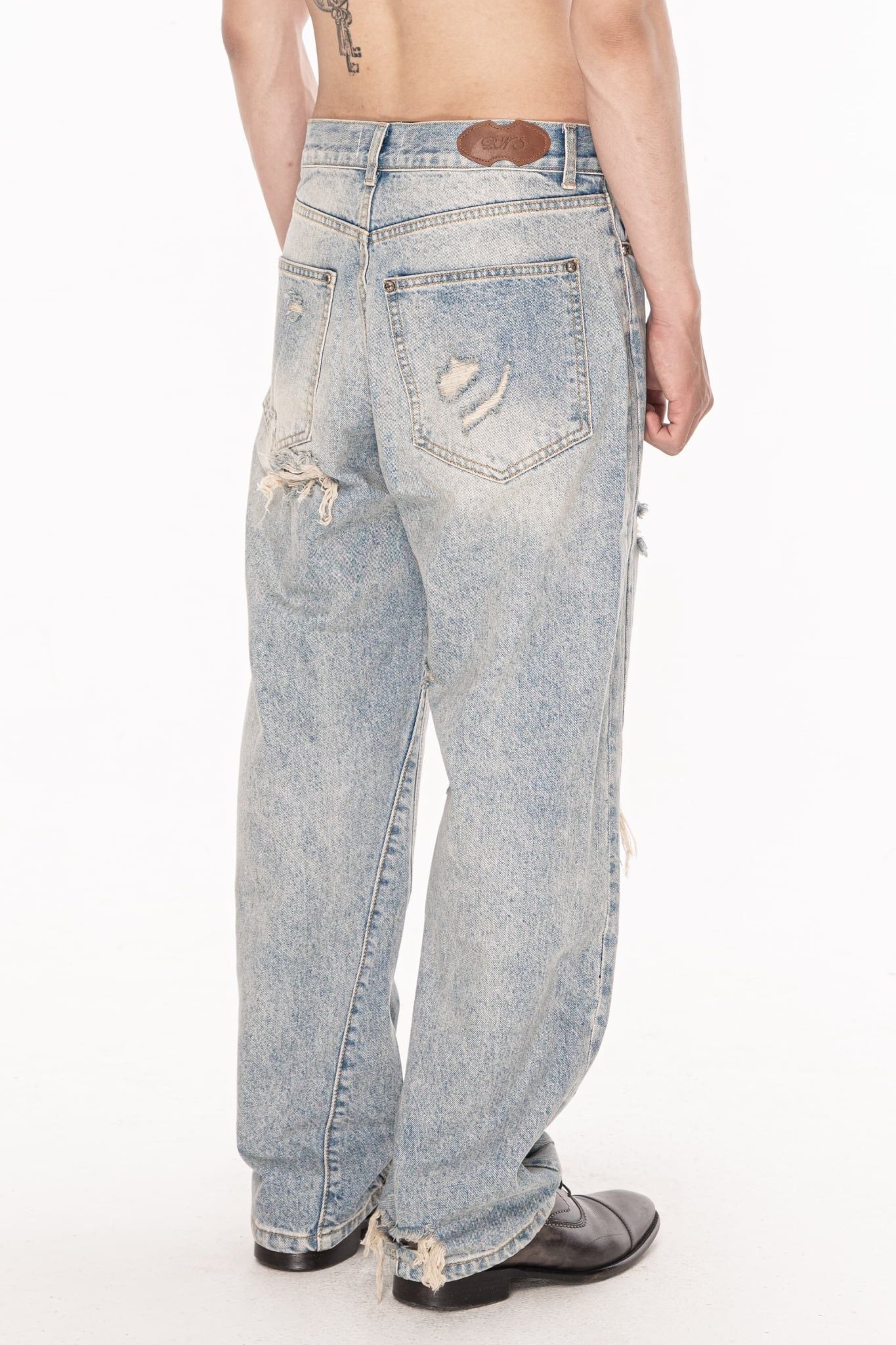VEILED RUIN DENIM PANTS