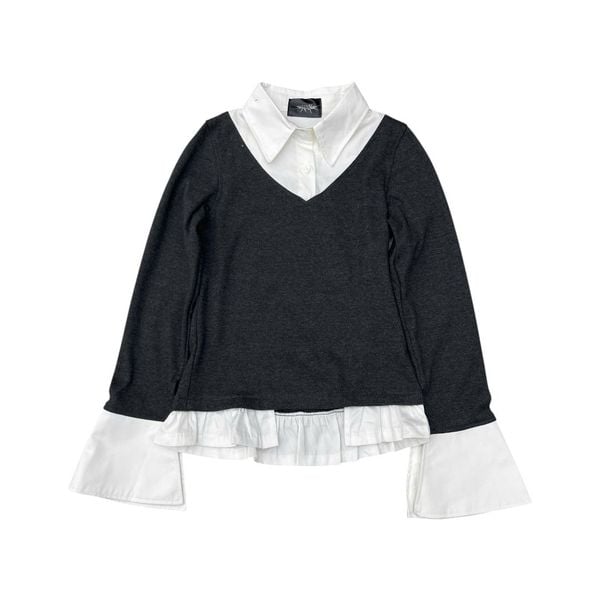  Rib Mixed Shirt 