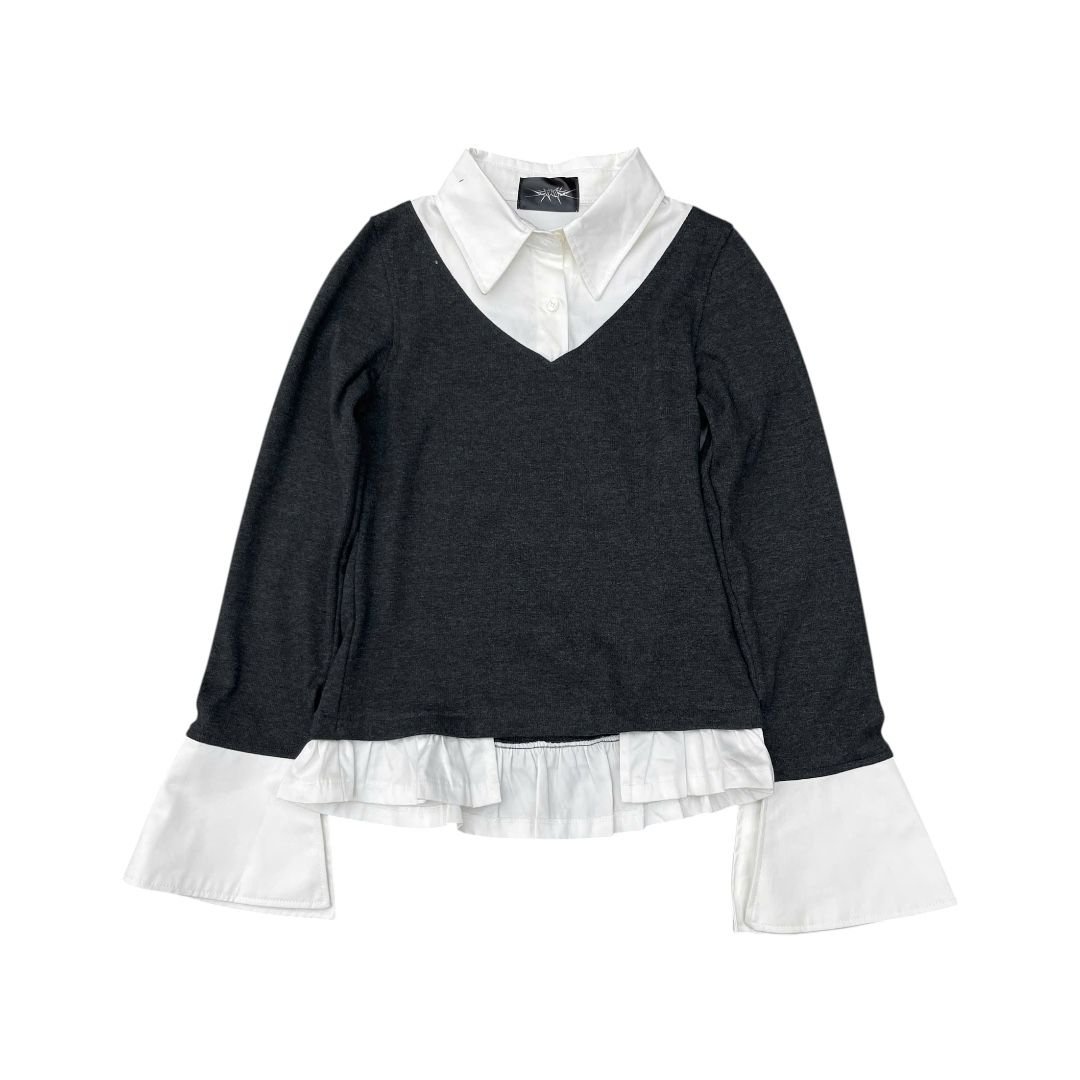 Rib Mixed Shirt