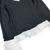 Rib Mixed Shirt