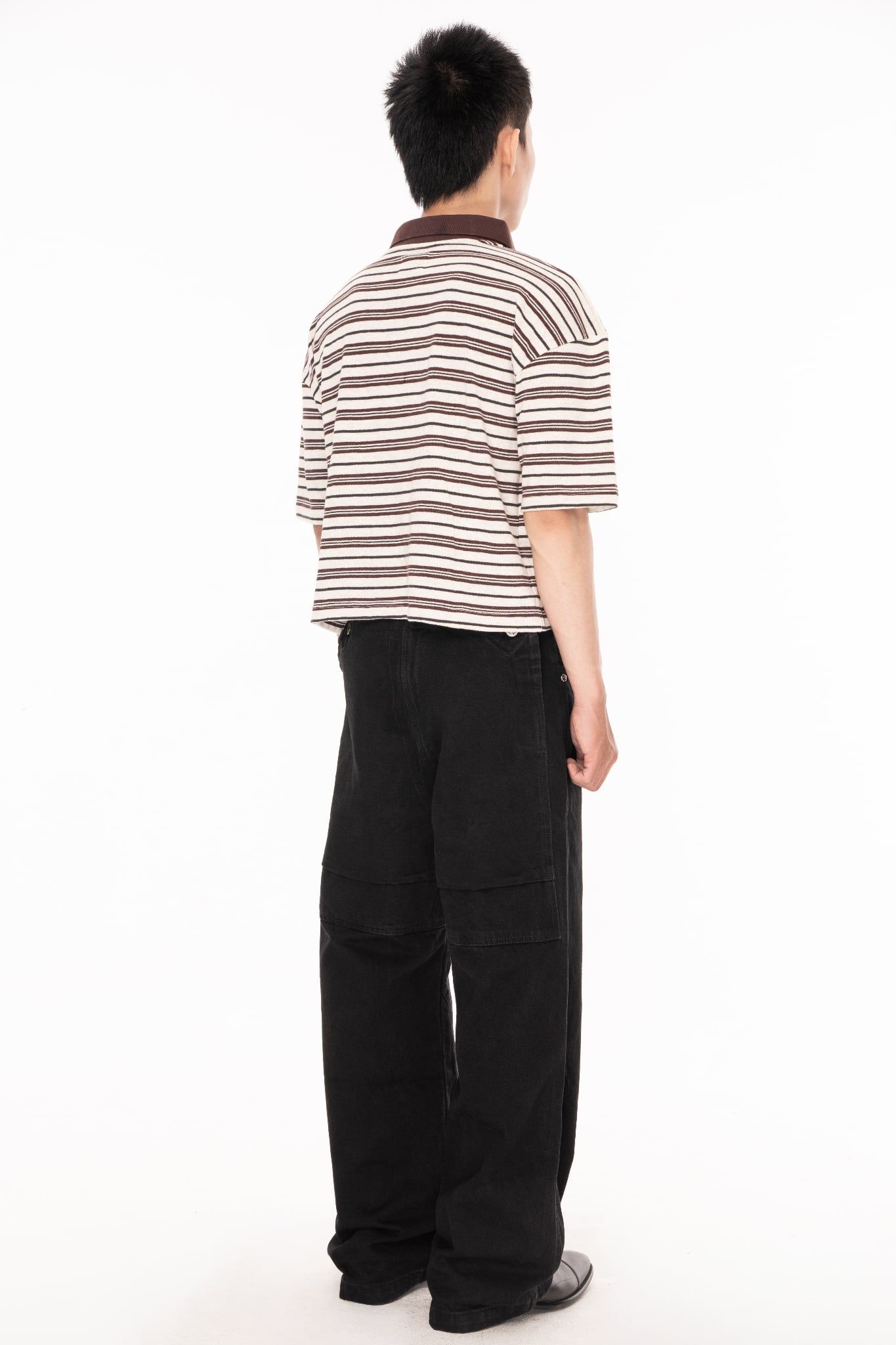 IVORY STRIPED POLO